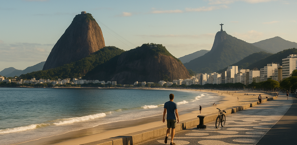 Cristo Redentor en Río de Janeiro con vista panorámica de la ciudad