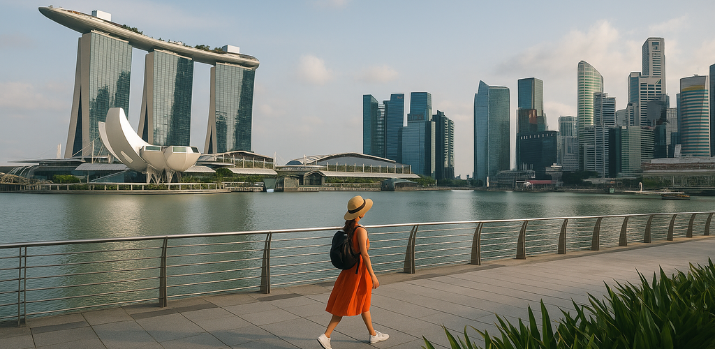 Marina Bay y los Jardines de la Bahía en Singapur