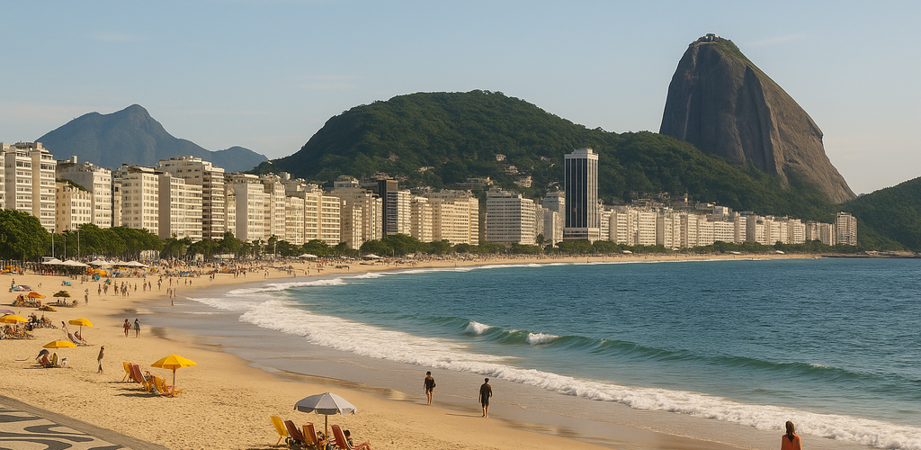 Vista de las playas de Río de Janeiro